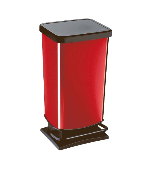 Κάδος απορριμάτων κόκκινος 40 Lt. Paso by Rotho (Swiss Made)