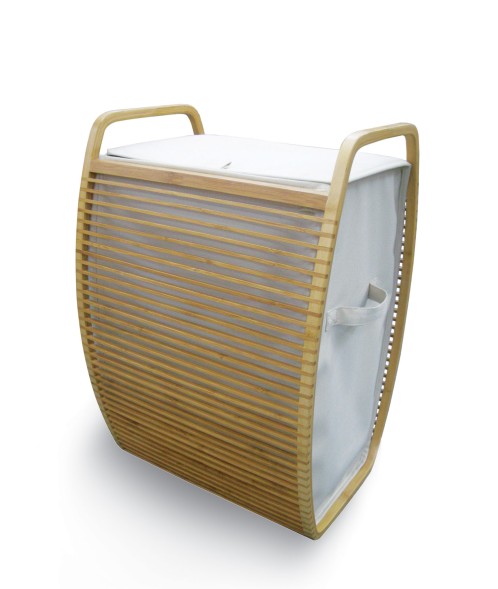 Καλάθι απλύτων bamboo – ύφασμα 40x35x60 εκ. Urn