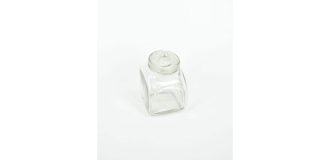 Βαζάκι γυάλινο με καπάκι που κλείνει αεροστεγώς