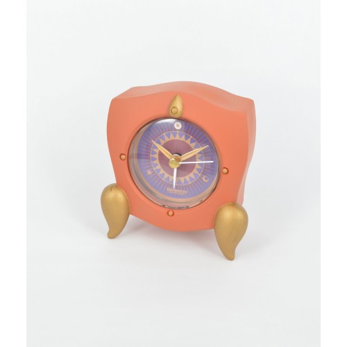 Ρολόι επιτραπέζιο με ξυπνητήρι από πέτρα (κεραμιδί)