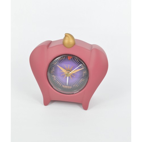 Ρολόι κομοδίνου με ξυπνητήρι πέτρινο (μελιτζανί)