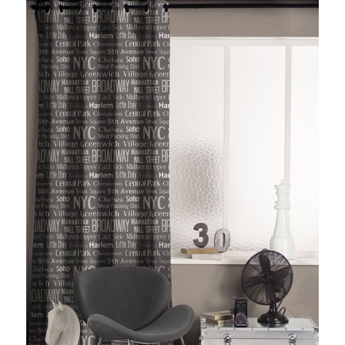 Ύφασμα με το μέτρο βαμβακερό NY black Φ. 1,40 μ.