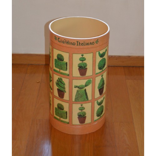 Κάδος χρωματιστός με δεντράκια 44X25 εκ.