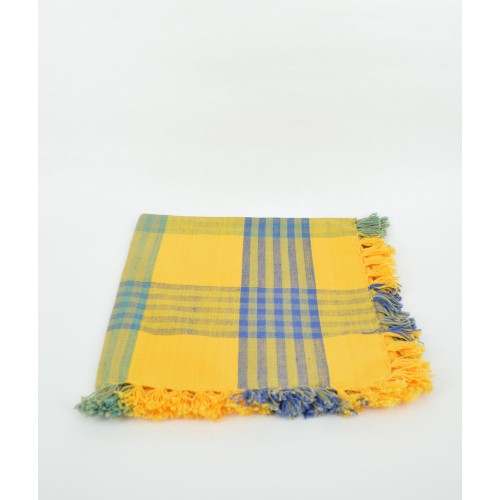 Πετσέτα βαμβακερή φαγητού καρώ πολύχρωμη