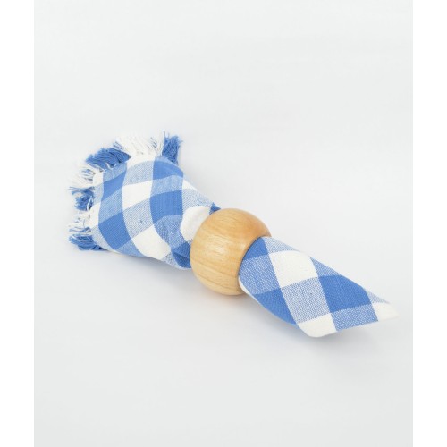 Πετσέτα φαγητού καρώ μπλε/λευκή βαμβακερή