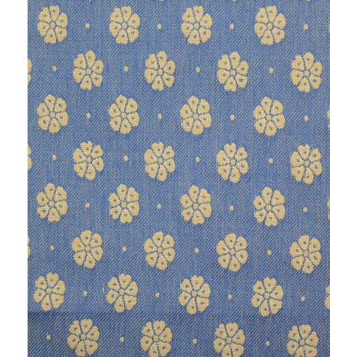 Βαμβακερό ύφασμα διπλής όψης μπλε/μπεζ