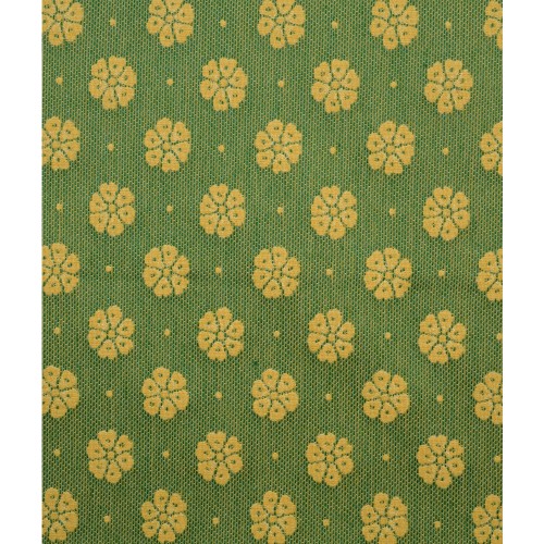 ΄Υφασμα βαμβακερό διπλής όψης πράσινο/κίτρινο