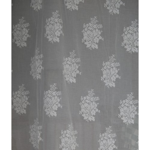 Δαντέλα με μπουκέτο λουλούδια βαμβακερή Φ.1,60 μ.