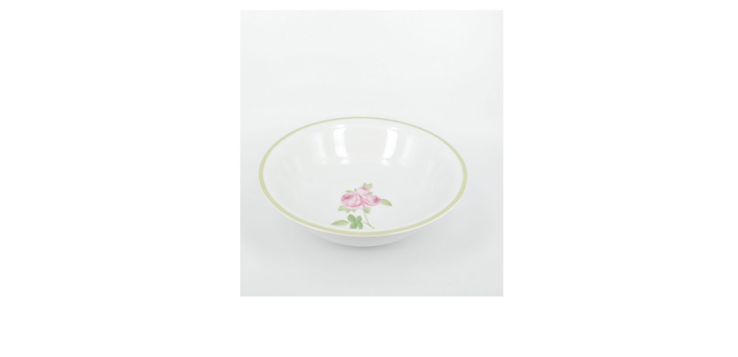 Μπολ πορσελάνινο με τριαντάφυλλο στο κέντρο