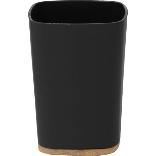 Ποτηροθήκη από Καουτσούκ σε Μαύρο Χρώμα 7,5×7,5×10,5 cm