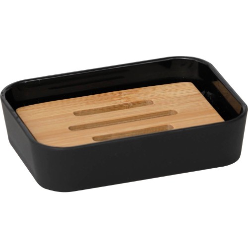 Σαπουνοθήκη από Καουτσούκ σε Μαύρο Χρώμα 12×8,8×2,8 cm