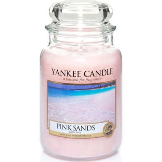 Yankee Candle Αρωματικό Κερί σε Γυάλινο Δοχείο Medium σειρά Pink Sands 411gr