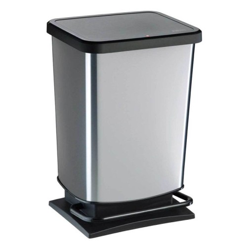 Κάδος απορριμάτων ασημί 20 Lt. Paso by Rotho 26,60x29x45,70 εκ. (Swiss Made)