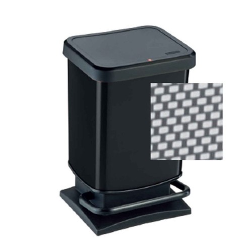 Κάδος απορριμάτων μαύρος 20 Lt. Paso by Rotho 26,60x29x45,70 εκ. (Swiss Made)