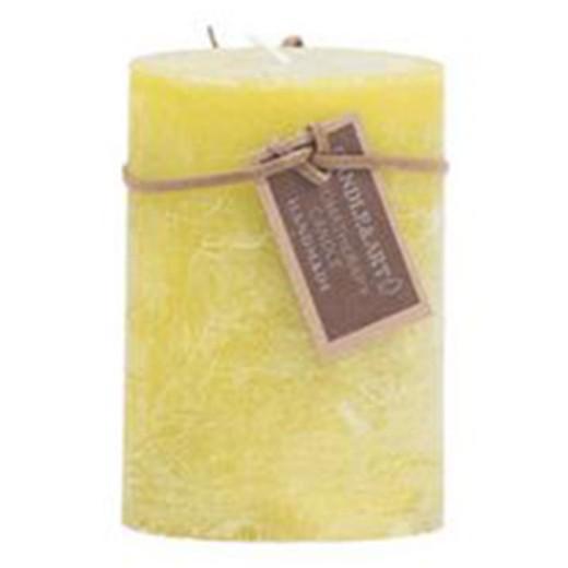 Κερί πράσινο ανοιχτό 7Χ10 - 7cm  x 7cm  x 10cm