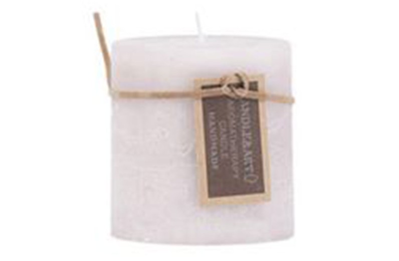 Κερί γκρί ανοιχτό 7Χ7 - 7cm  x 7cm  x 7cm