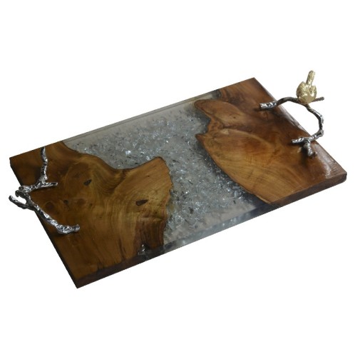 Δίσκος διακοσμητικός teak 