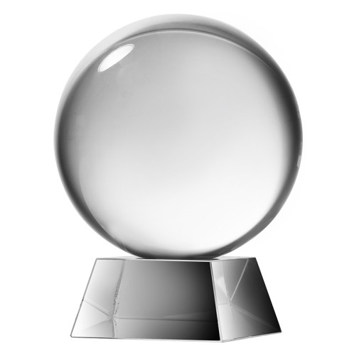 Σφαίρα διακοσμητική γυάλινη με βάση - 12cm  x 12cm  x 15.20cm