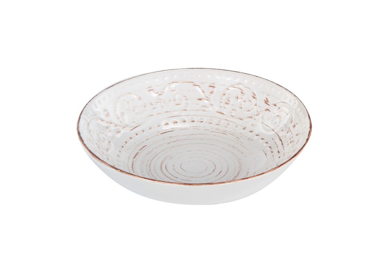 Μπωλ κεραμικό ρουστίκ - 20.32cm  x 20.32cm  x 5.08cm