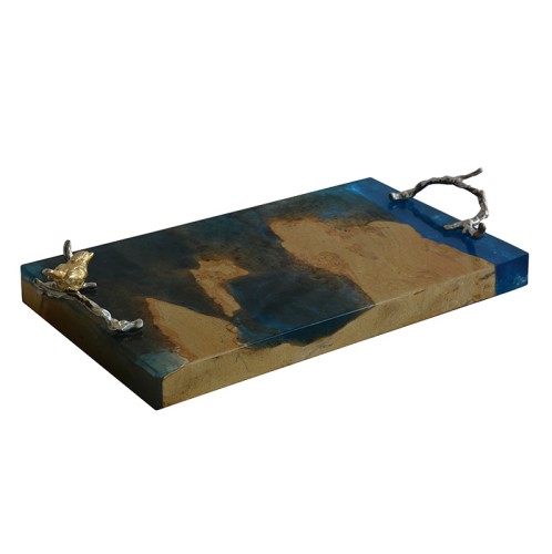 Δίσκος διακοσμητικός teak - 59.69cm  x 30.48cm  x 10.16cm