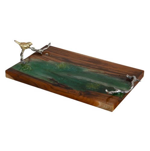 Δίσκος διακοσμητικός teak - 59.69cm  x 30.48cm  x 10.16cm