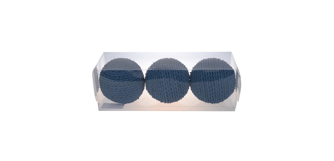 Μπάλες διακοσμητικές Σετ/3 - 10cm  x 10cm  x 10cm