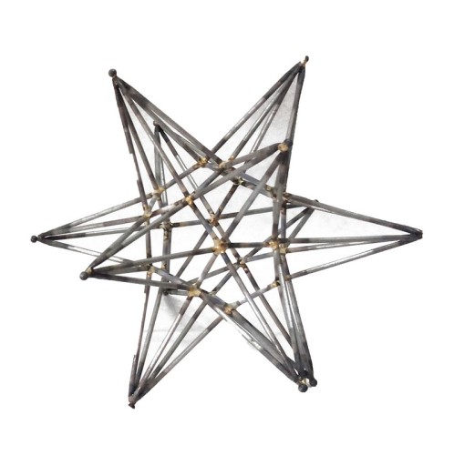 Αστέρι διακοσμητικό μεταλλικό - 20cm  x 20cm  x 20cm