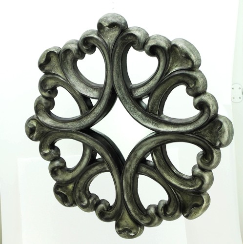 Καθρέπτης αντικέ με σκαλιστά σχέδια - 114cm  x 114cm