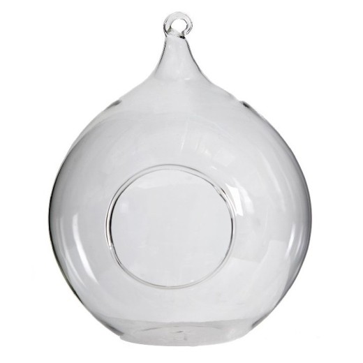 Δοχείο γυάλινο για τάισμα πουλιών - 14.70cm  x 14.70cm  x 17.80cm