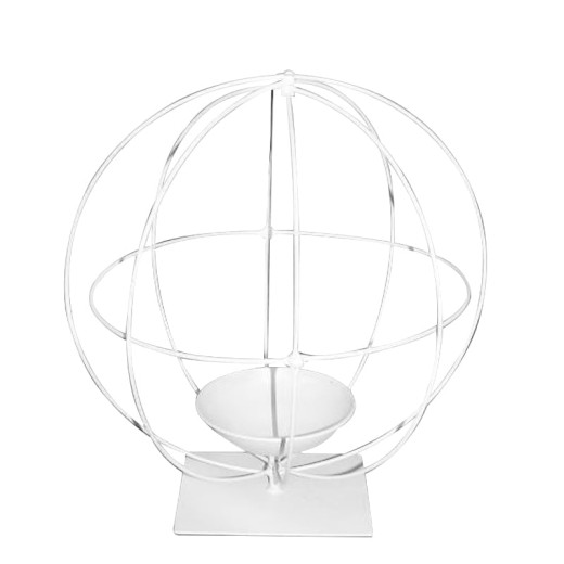 Artekko Mearley Μεταλλικό Διακοσμητικό Κηροπήγιο (45x48) - 45cm  x 45cm  x 48cm