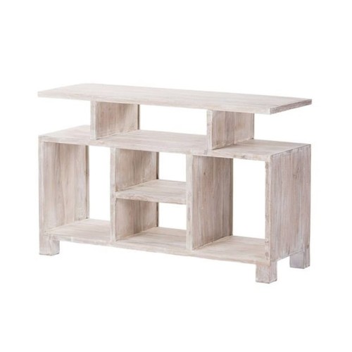 'Eπιπλο τηλεόρασης σε λευκή πατίνα - 120cm  x 45cm  x 76cm