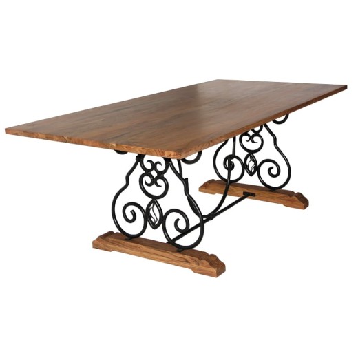 Τραπέζι τραπεζαρίας-φαγητού 180Χ90Χ76 σε μελί - 180cm  x 90cm  x 76cm