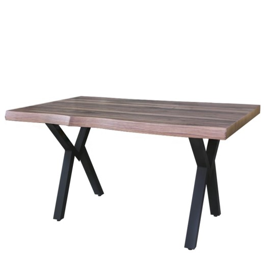 Τραπέζι 140x80x75 EFOR χρώμα EF-1412 WALNUT - 140cm  x 80cm  x 75cm