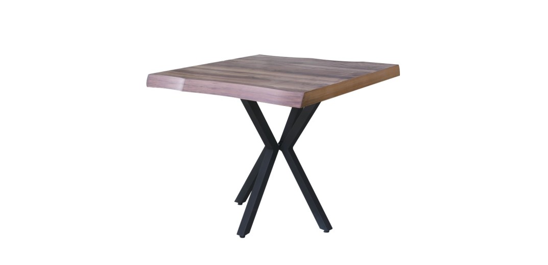 Τραπέζι SAFIR τετράγωνο 80x80x75 ακανόνιστες δύο απέναντι πλευρές - 80cm  x 80cm  x 75cm