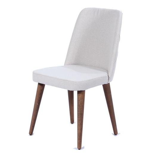 Καρέκλα LOTUS ξύλο φυσικό χρώμα /ύφασμα FORTEKS GALATA 010 - 49cm  x 60cm  x 90cm