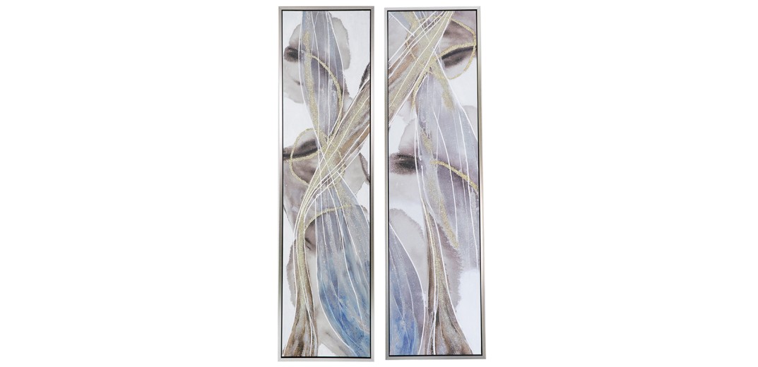 Artekko Phir Διακοσμητικός Πίνακας Ελαιογραφία Σετ 2 Τεμαχίων (50x180)cm - 50cm  x 3.7cm  x 180cm