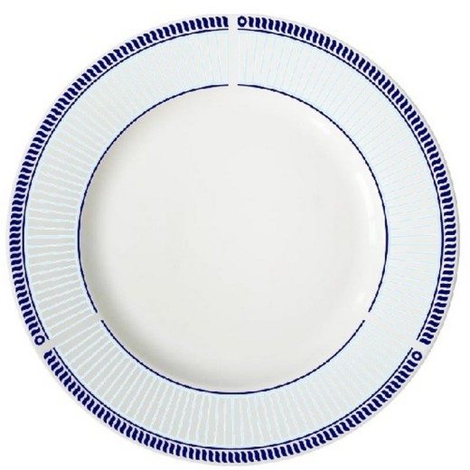 Πιάτο φαγητού 27cm μπλε περίγραμμα TC-3410 - 27cm  x 27cm 