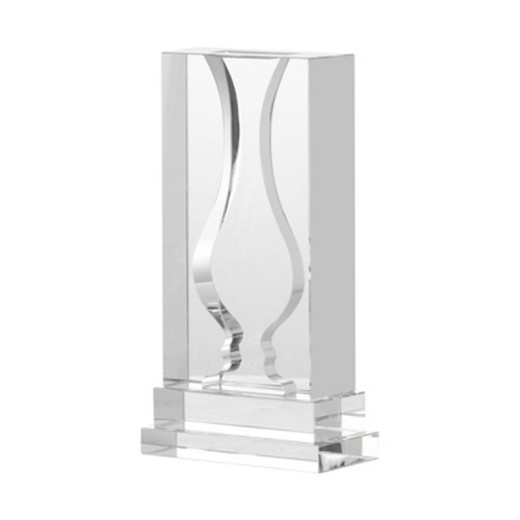 Artekko Niog Κρυστάλλινο Διάφανο Ανθοδοχείο (16x8x30) - 16cm  x 7.9cm  x 30cm