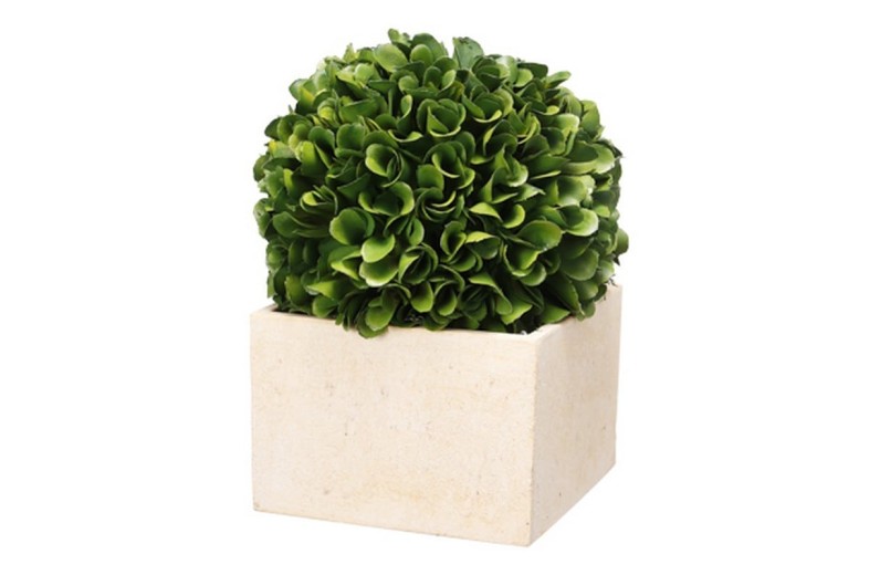 Τεχνητός πύξος σε κασπώ - 14cm  x 14cm  x 18cm