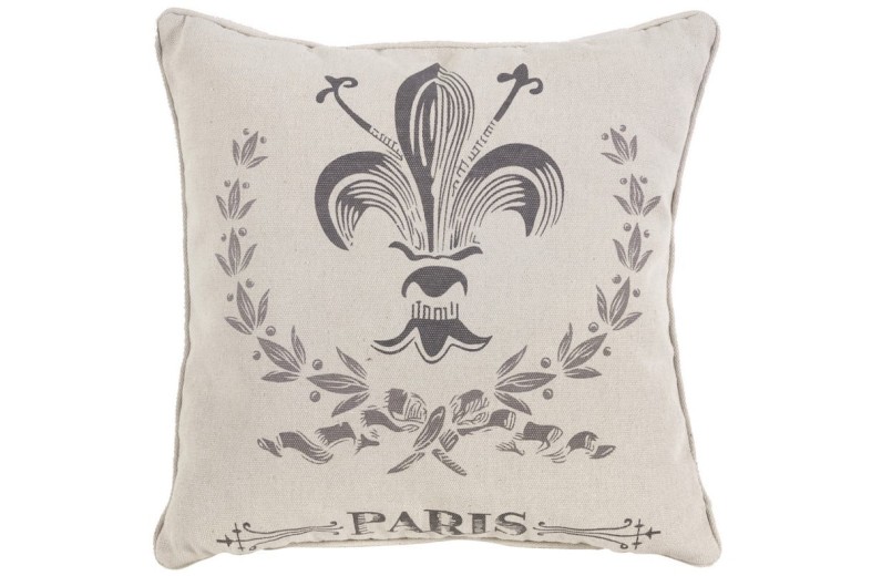 Artekko Paris Διακοσμητικό Γκρι Μαξιλάρι Καναπέ 44cm - 44.5cm  x 44.5cm  x 12.7cm