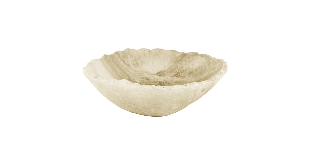 Artekko Onix Διακοσμητικό Μαρμάρινο Μπολ (25x20x10)cm - 25cm  x 20cm  x 10cm