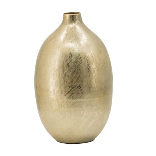 Artekko Blios Χρυσό Διακομσητικό Βάζο Αλουμινίου (22x34)cm - 22cm  x 22cm  x 34.5cm