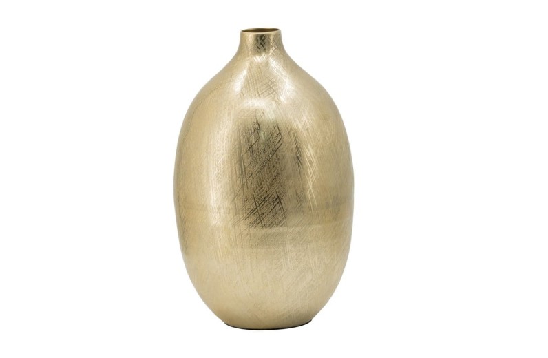 Artekko Blios Χρυσό Διακομσητικό Βάζο Αλουμινίου (22x34)cm - 22cm  x 22cm  x 34.5cm