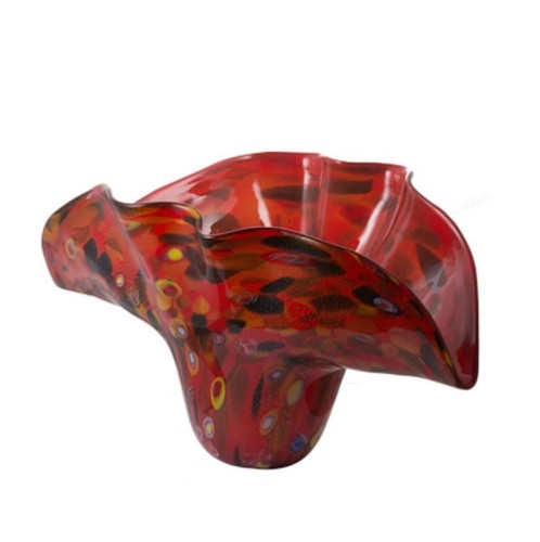 Artekko PliortaphΓυάλινο Κόκκινο Βάζο (62x34x35)cm - 62cm  x 34cm  x 35cm