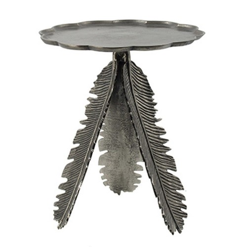 Τραπεζάκι βοηθητικό -  σαλονιού - διακοσμητικό μεταλλικά φύλλα - 43cm  x 43cm  x 50cm