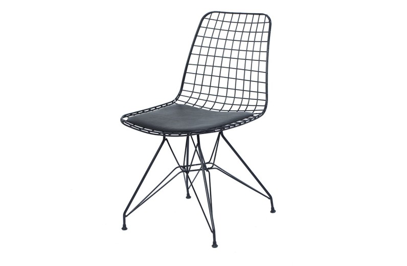 Καρέκλα TIVOLI 46x56x77/41 χρώμα TV-271 BLACK - 46cm  x 56cm  x 77cm