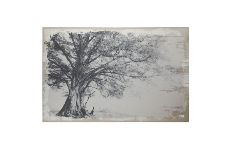 Πίνακας καμβάς ασπρόμαυρος δέντρο 150x100x4 - 149.9cm  x 3.8cm  x 99.8cm