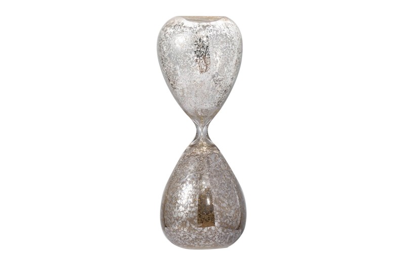 Κλεψύδρα διακοσμητική γυάλινη - 9.14cm  x 9.14cm  x 25.4cm