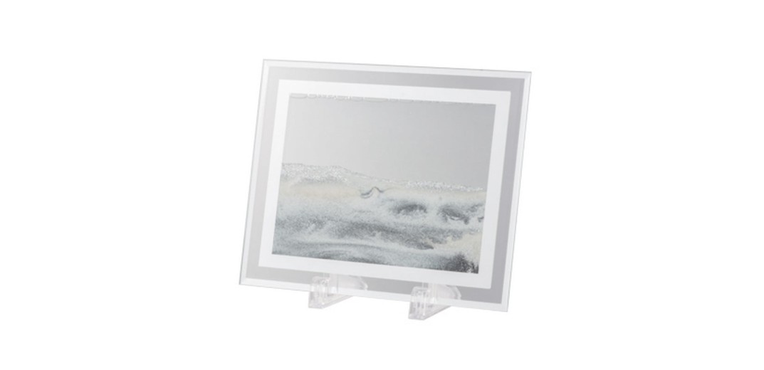 Καδράκι με κινούμενη άμμο και plexiglass βάση - 22cm  x 8cm  x 17cm