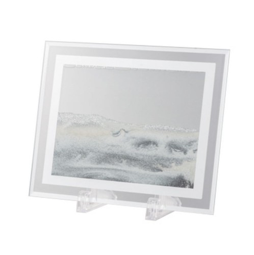 Καδράκι με κινούμενη άμμο και plexiglass βάση - 22cm  x 8cm  x 17cm